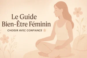 Guide bien-être féminin avec une femme sereine