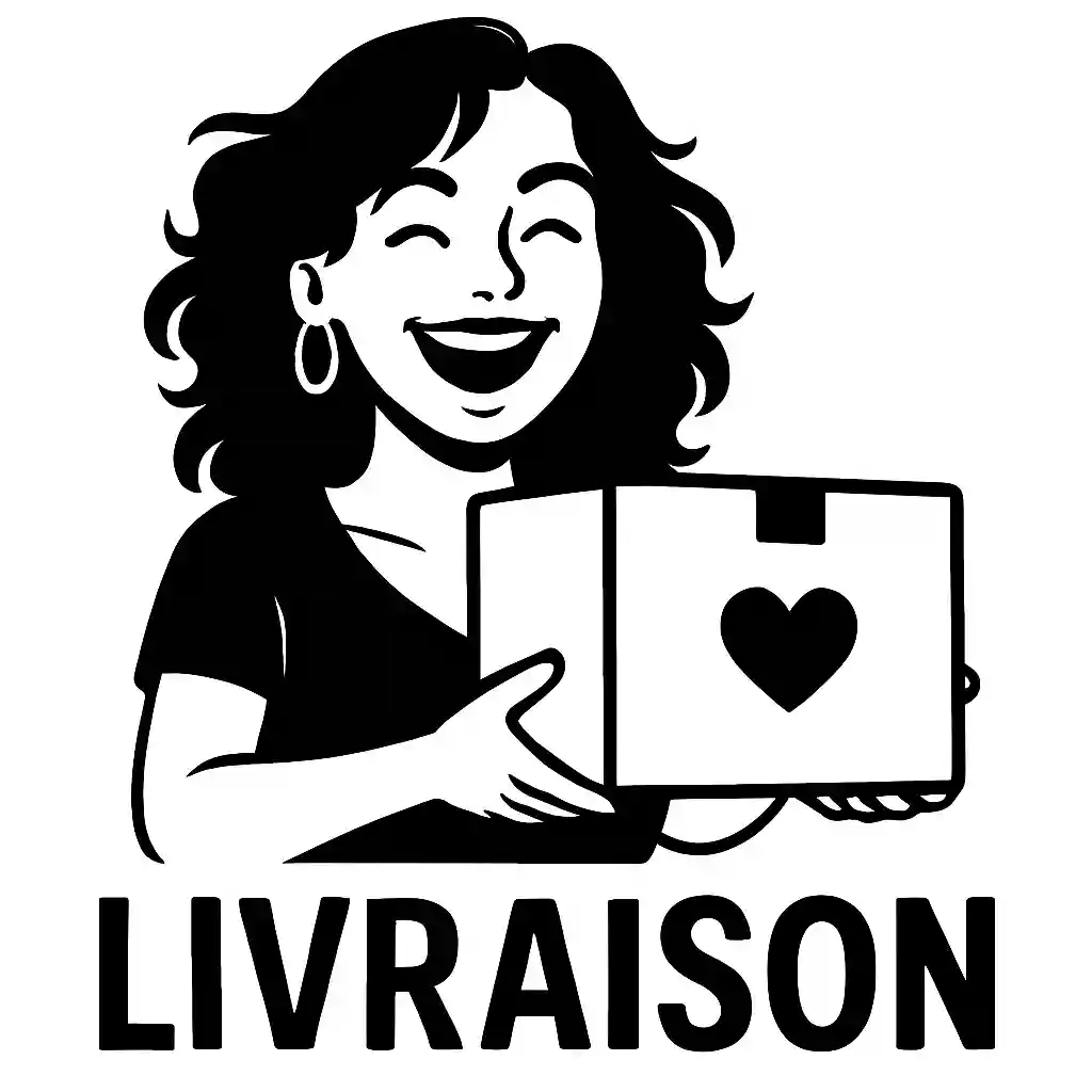 Illustration de Chloé tenant un colis "LIVRAISON"